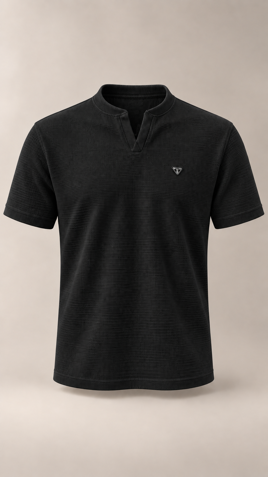 Tricot Gola V da Troia na cor Preto