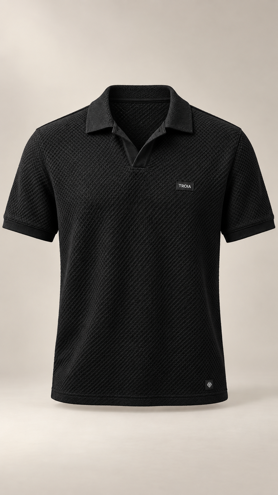 Polo Tricot da Troia na cor Preto