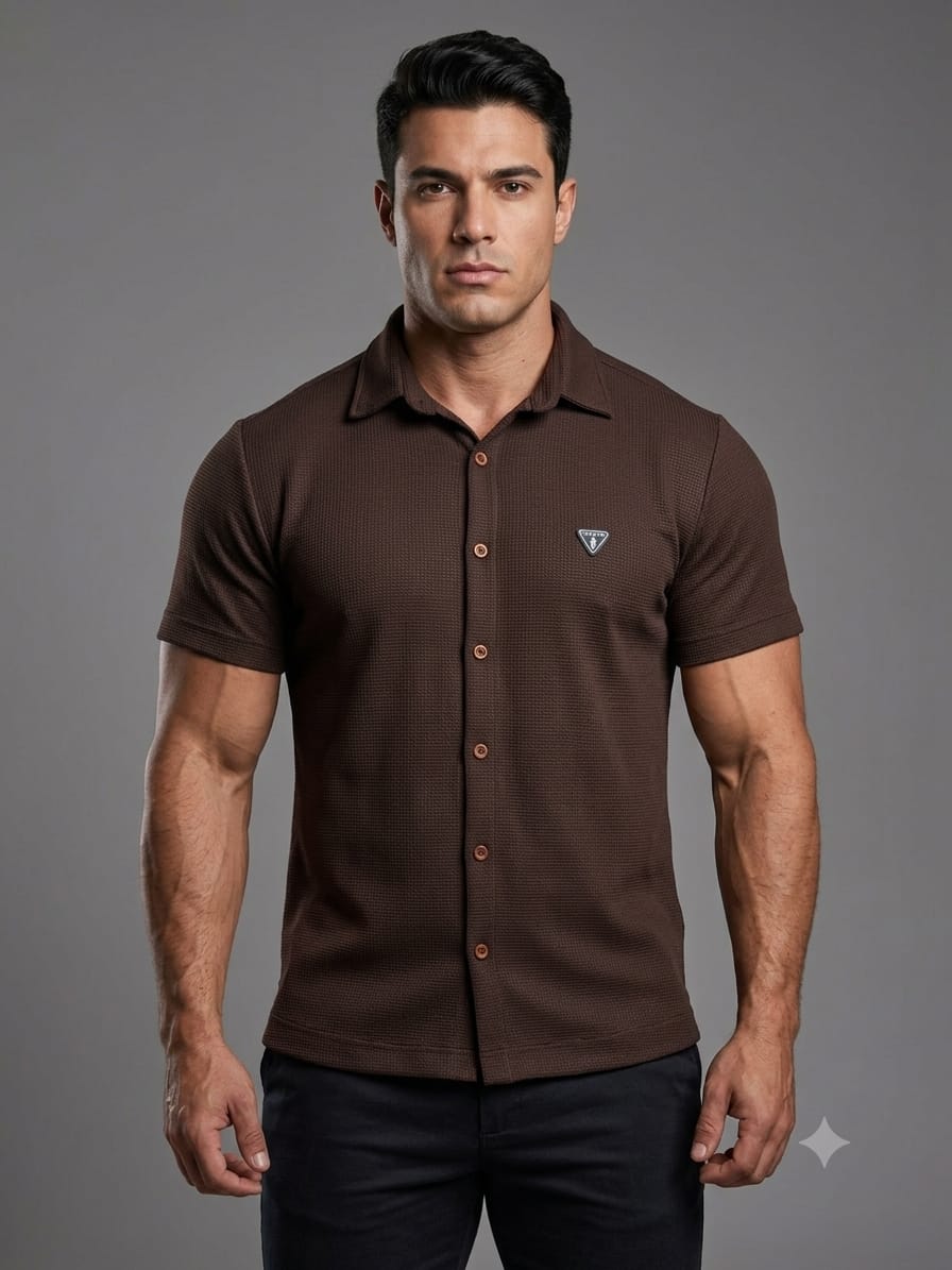 Camisa Tricot da Troia na cor Marrom